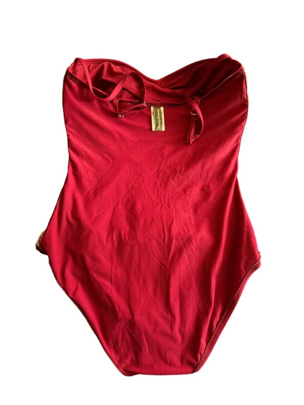 Tommy Bahama Womens Raspberry Swim Bathing Suit Rauch Twist Top Slim Straps 12 - Picture 9 of 11